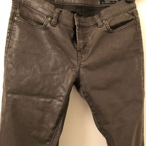 All Saints Jack's Place shiny coated jeans